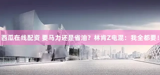 西瓜在线配资 要马力还是省油？林肯Z电混：我全都要！