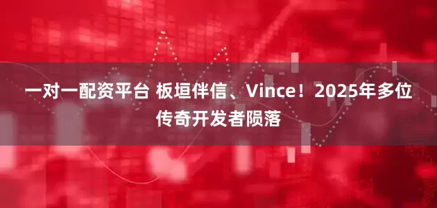 一对一配资平台 板垣伴信、Vince！2025年多位传奇开发者陨落